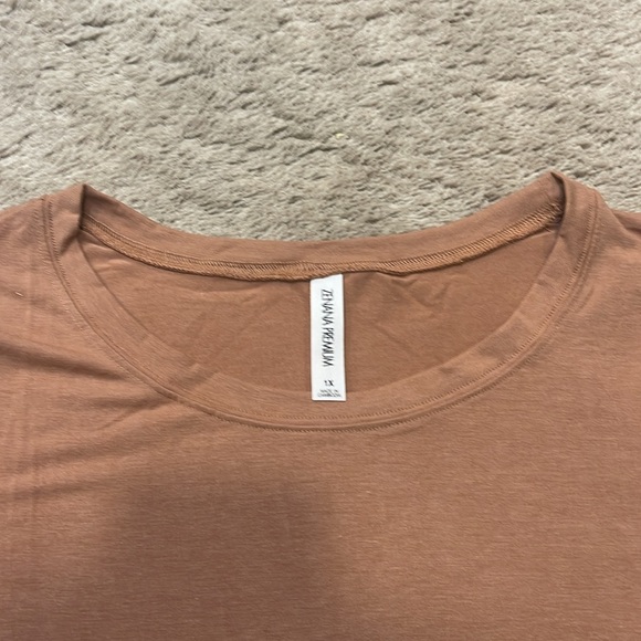 Women's Long Sleeve Top - Brown - Picture 2 of 3